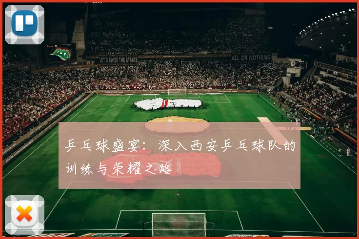 乒乓球盛宴：深入西安乒乓球队的训练与荣耀之路